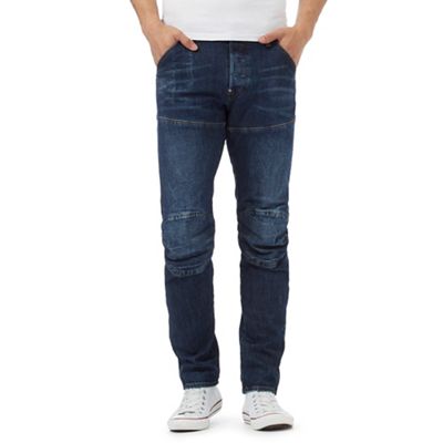 Blue 'Elwood' mid wash slim fit jeans